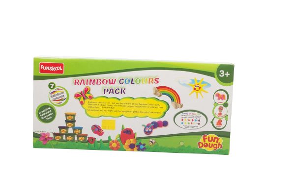 Fundough - Rainbow Colours , Shaping and Sculpting , 3years + , Multi-Colour
