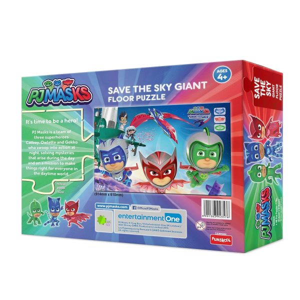 Funskool-PJ Maks Save The Sky Giant Floor,Educational,48 Pieces,Puzzle,for 4 Year Old Kids and Above,Toy - Image 2