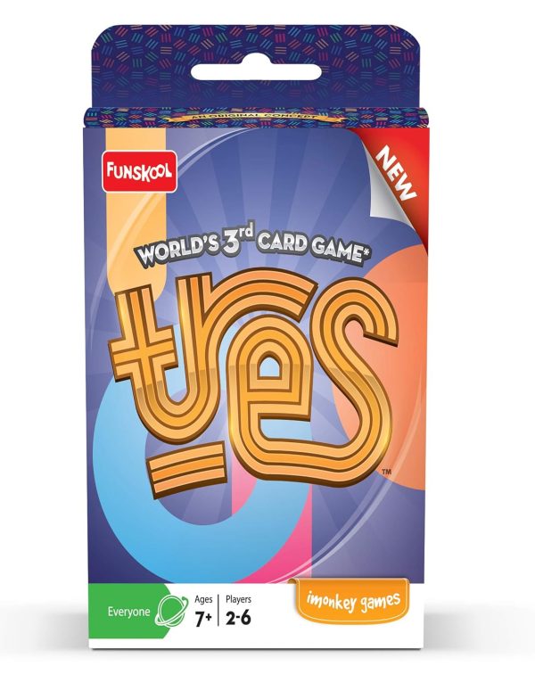 Funskool Games - Tres, The World's 3rd Card Game, Simple and Easy Card Game, Kids and Family, 2 - 6 Players, 7 & Above - Image 3