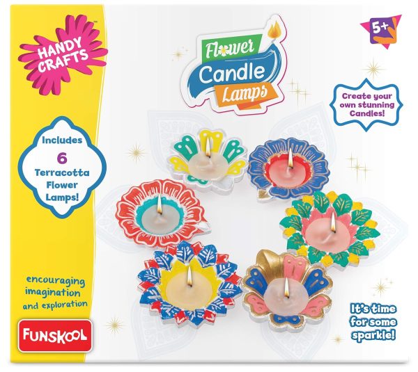 Handycrafts - Flower Candle Lamps , Decorate Your Home with Lamps, 5 Years+, Art and Craft Kit - Image 3