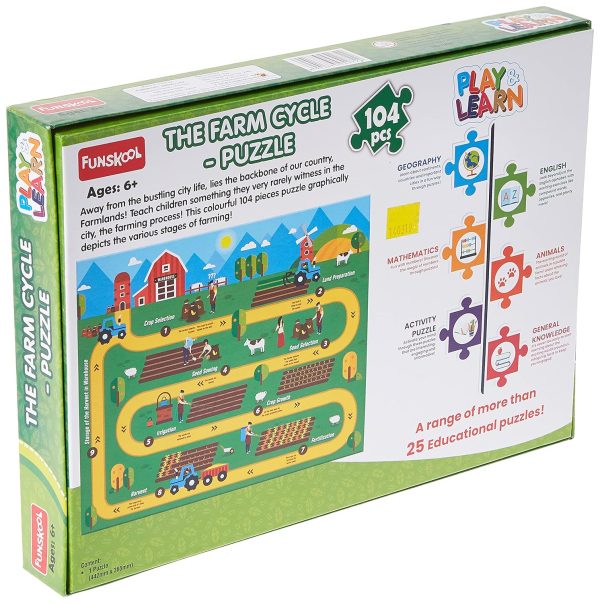 Funskool Play N Learn-Farming Cycle, Educational,104 Pieces, Puzzle, for 6 Year Old Kids and Above,Toy - Image 7