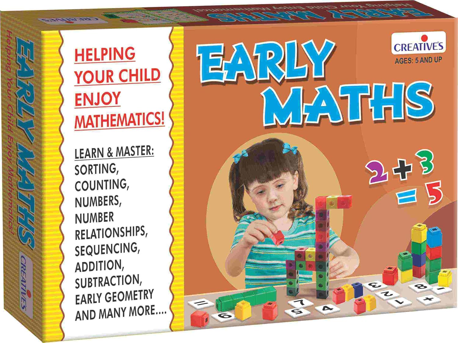 Creative's Early Maths – STEM Educational Game for Kids Learn Counting, Numbers, Sorting & Patterns Addition, Subtraction & Geometry Fun Learning Toy for Ages 5+