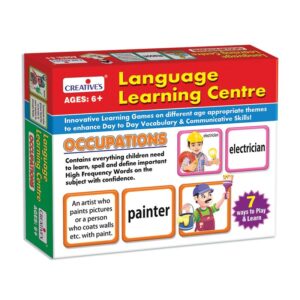 Creative’s Language Learning Centre – Occupations Educational Vocabulary Game for Children Learn High-Frequency Words, Spellings, Meanings & Definitions Through Self-Checking Cards ,Ages 6+