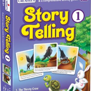 Creative Story Telling - 1 Story Cards Learning & Educational  Story Telling Series  Pre-School Story (12 Pieces) Ages 3+