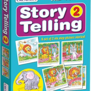 Creative’s Story Telling 2 Preschool Educational Game for Kids 12 Picture Cards (2 Six-Step Stories) Improves Observation, Sequencing, Logical Thinking & Language Skills Early Learning ,Ages 3+