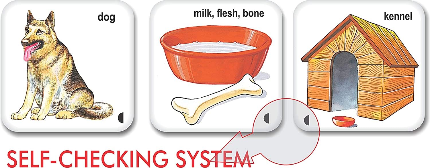 Creative’s Animals, Their Homes & Food - Educational Vocabulary Game - Self-Correcting Match-Ups with Wild & Domestic Animals - Learn Animal Names, Habitats & Food - Pre-School for Kids Ages 3 & Up - Image 2