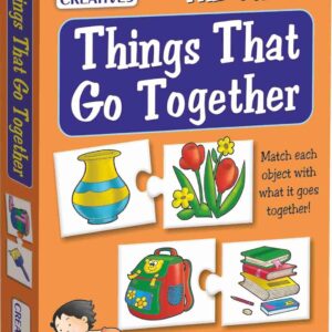 Creative’s Things That Go Together Educational Puzzle for Kids Preschool Learning Toy Early Learning & Matching Game Self-Correcting Puzzles, Ages 3+