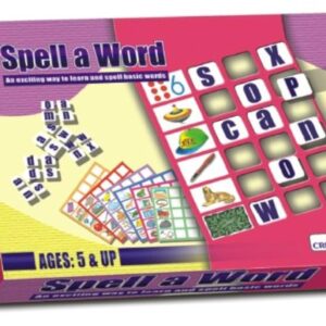 Creative’s Spell a Word Learn & Spell Basic Words for Kids Letter Recognition Reading & Spelling Skills Learning New Vocabulary Learning & Educational Toys, Ages 5+