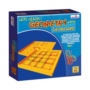 Creative's Educational Geometry with Geoboard Games and Activity Guide Easy & Fun Way of Learning Geometry Shape for Kids Ages 6+