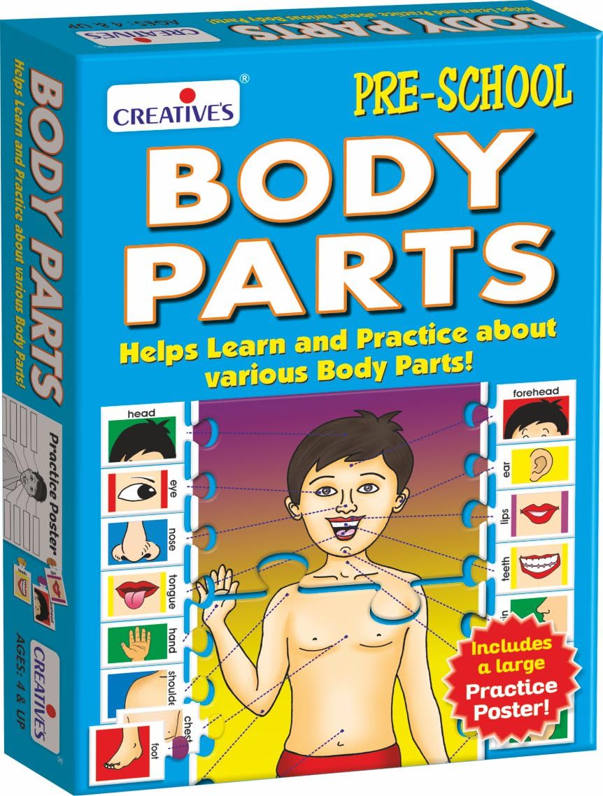 Creative's Body Parts Pre-School Learning & Educational Puzzles Children Identify Body Parts Learning Puzzles for Kids ,Ages 4+
