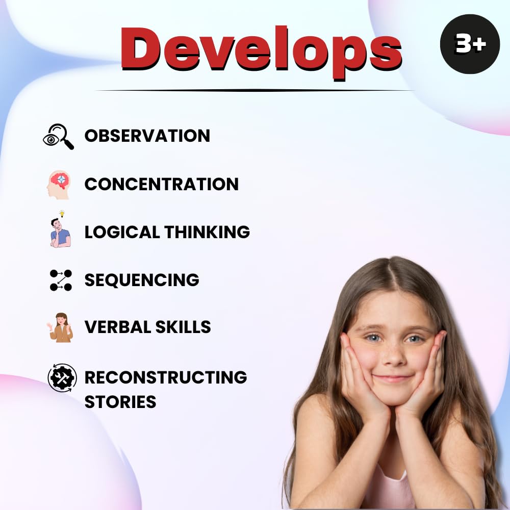 Creative's Story Telling - 3 Story Cards Learning & Educational Story Telling Series Pre-School Story Telling Games Red Riding Hood & The Three Bears, Ages 3+ - Image 3