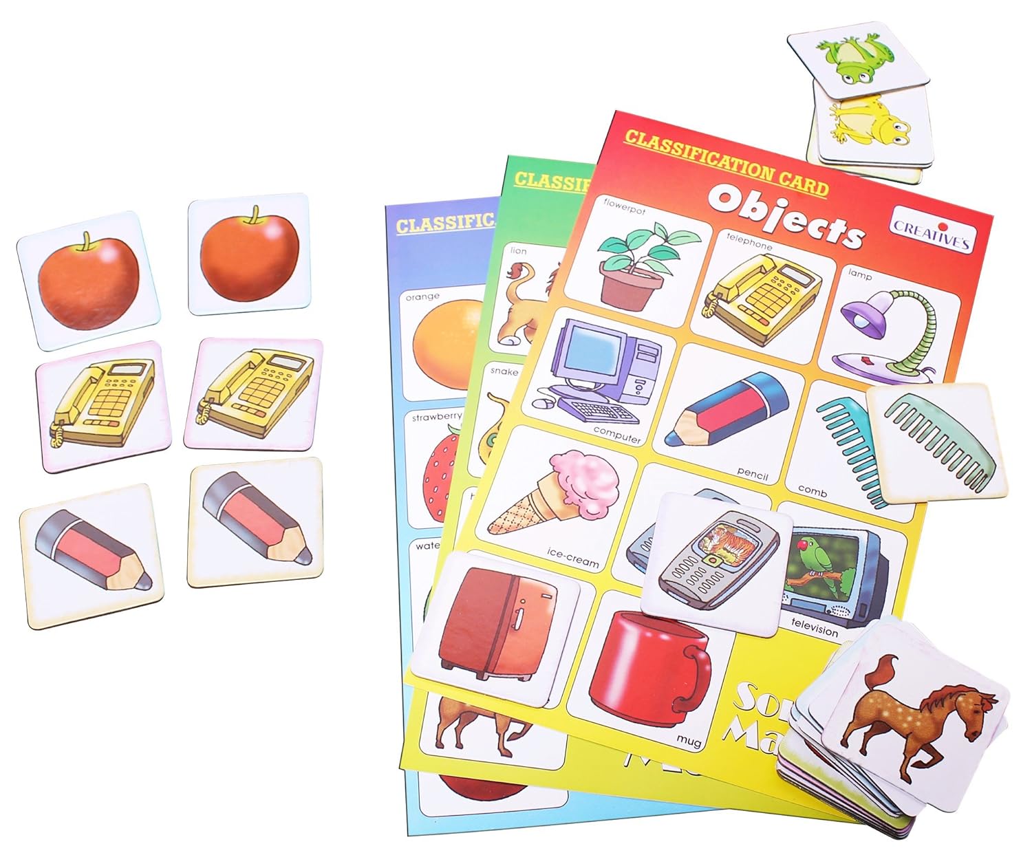 Creative’s Sort & Match 31 Picture Pairs & Classification Boards Memory & Sorting Game for Kids Learn to Match, Group & Classify Everyday Objects Educational Game, Ages 3+ - Image 2