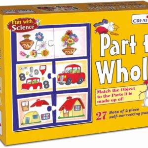 Creative’s Part to Whole Educational Puzzle for Kids Preschool Learning Toy Early Science & Matching Game Self-Correcting Puzzles Develops Observation Skills, Ages 3+