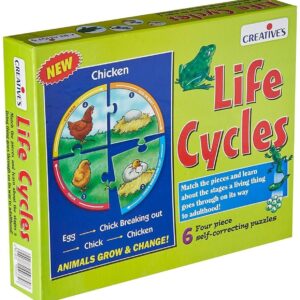 Creative Life Cycle Puzzles Animal Life Cycles & Science Skills Educational Picture Puzzles Learn How Animals Grow & Change STEM Learning Fun & Engaging ,Ages 5+