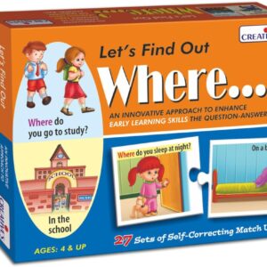 Creative Let's Find Out Where Puzzle,Ages 4+