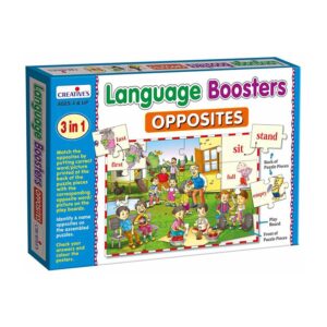 Creative's Language Boosters Opposites 3in1 Early Learning Picture, Word Puzzle Game, Ages 4+