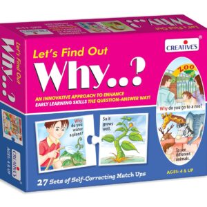 Creative's Let’s Find Out – Why? - Self-Correcting Question-Answer Puzzles Picture Puzzles Game for Kids Develops Thinking, Language & Comprehension Skills, Ages 4+