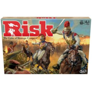Hasbro Gaming Risk Game, Strategy Board Game; Updated Figures Improved Mission Cards; War Crates 2-5 Players Ages 10+