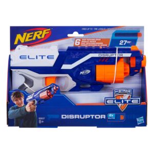 Nerf Disruptor Elite Toy Blaster,6-Dart Rotating Drum with Darts, Ages 8+
