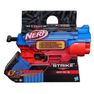 Nerf Alpha Strike Boa RC-6 Blaster with 6-Dart Rotating Drum, Fire 6 Darts in a Row Includes 6 Elite Darts Ages 8+