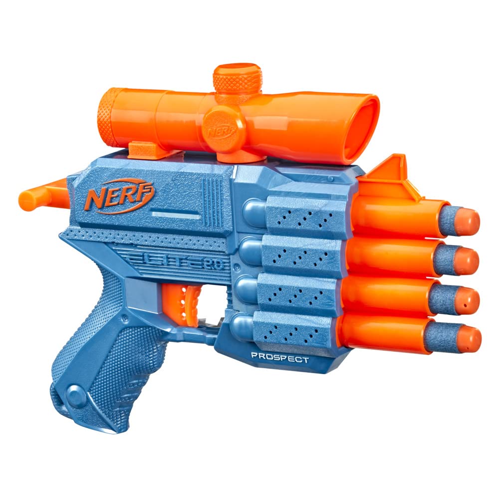 Nerf Elite 2.0 Prospect QS-4 Blaster, 8 Official Elite Darts, 4-Dart Blasting, Nonremovable Targeting Scope, Ages 8+ - Image 5