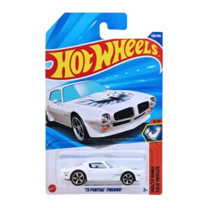 Hot Wheels 73 Pontiac Firebird Muscle Mania (White),Ages 3+