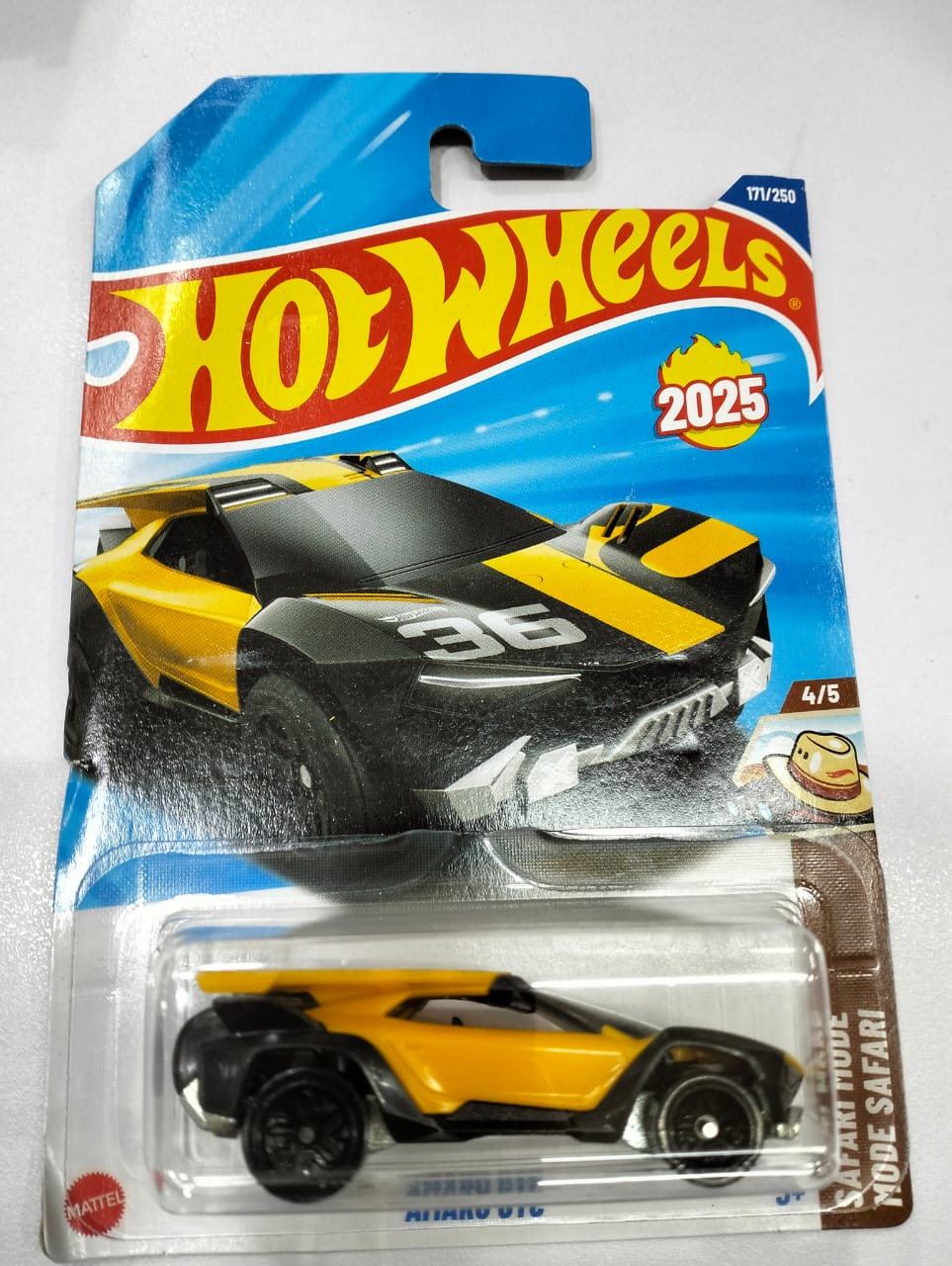 Hot Wheels Amaru GTC, Safari Mode Yellow,Ages 3+