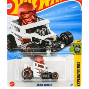 Hot Wheels Skull Shaker White,1:64 Licensed Diecast Toy Car Metal Scale Model & Collectors Miniature, Ages 3+