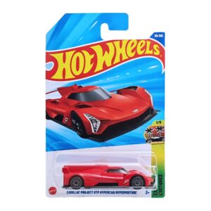 Hot Wheels Cadillac Project GTP Hypercar/Hypervoiture, Ages 3+ (Red)