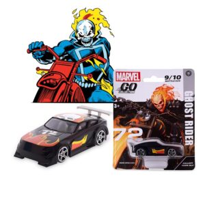 Marvel Ghost Rider 9 Diecast Battle SUV Toy Car | 1:64 Diecast Toy Car Go Collection, Ages 3+