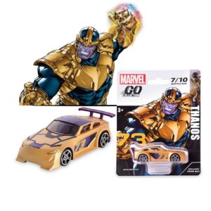 Marvel Thanos 7 Diecast Battle SUV Metal Toy Car for Kids 1:64 Diecast Toy Car Go Collection Superhero Themed Metal Toy Cars Ages 3+
