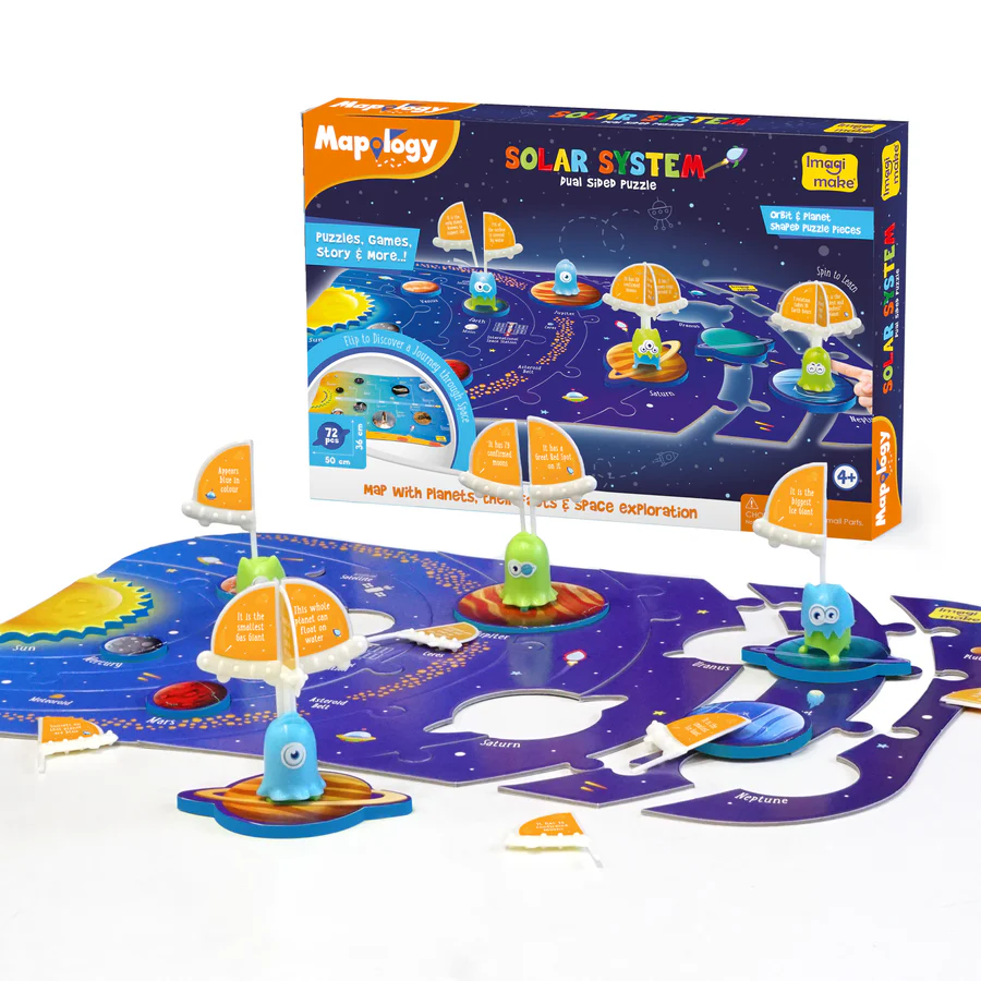 Mapology Solar System Puzzle - Learning Aid And Educational Toy Ages 4+