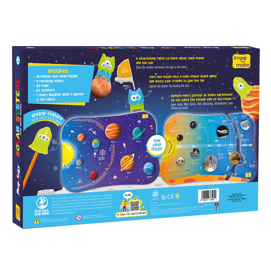 Mapology Solar System Puzzle - Learning Aid And Educational Toy Ages 4+ - Image 6