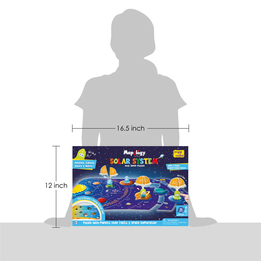 Mapology Solar System Puzzle - Learning Aid And Educational Toy Ages 4+ - Image 7