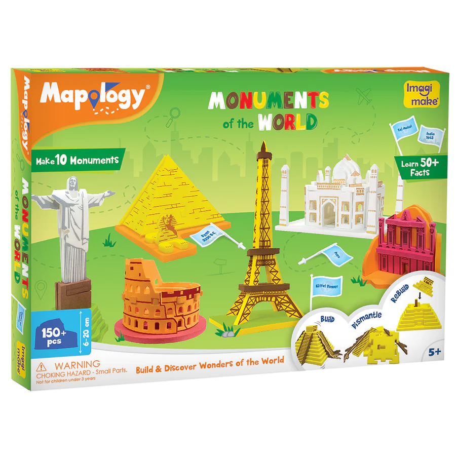 Mapology - Monuments of The World Educational Toy and Learning Aid - Puzzles Age 5 Years+ - Image 5