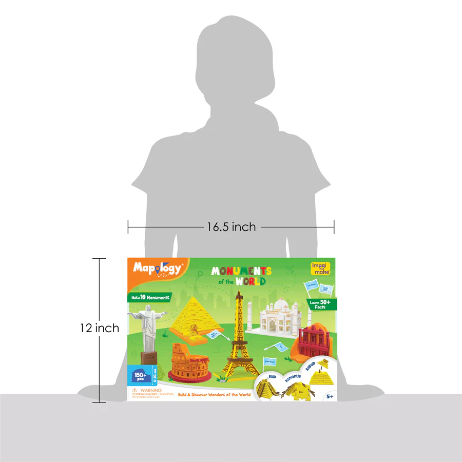 Mapology - Monuments of The World Educational Toy and Learning Aid - Puzzles Age 5 Years+ - Image 6