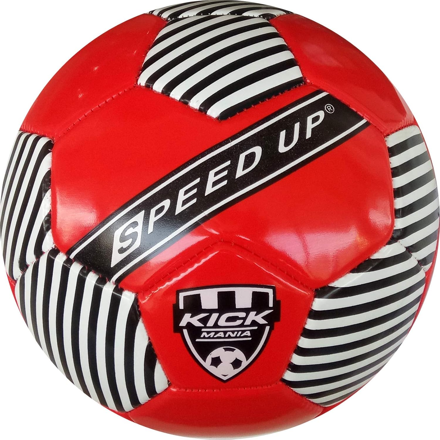 SPEED-UP Kick(Mania) Football Size-5(RED/Yellow), Ages 6+