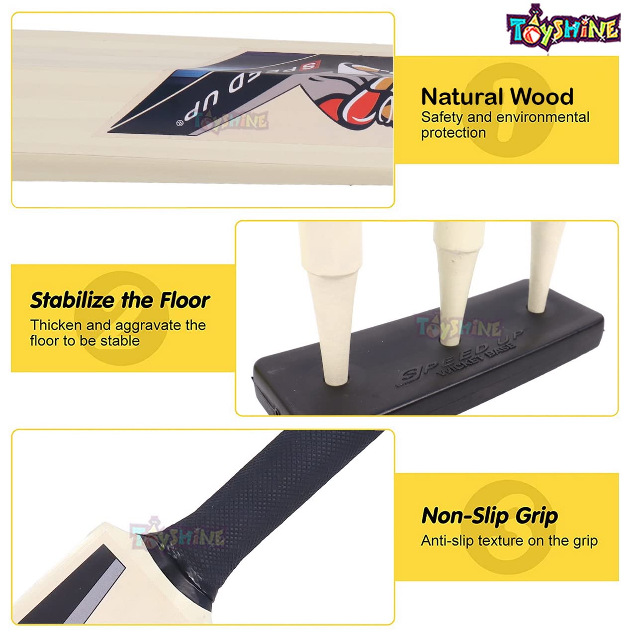 Speed Up X-Shot Combo Box Cricket Kit For Kids Bat Size: 4,Sports Outdoor Toy, Ages 6+ - Image 3