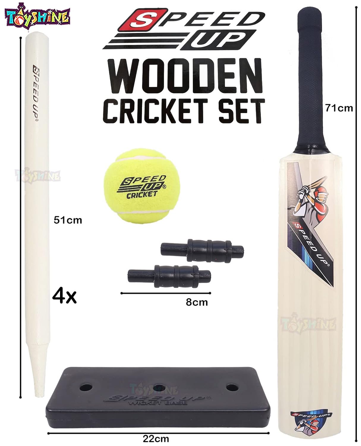 Speed Up X-Shot Combo Box Cricket Kit For Kids Bat Size: 4,Sports Outdoor Toy, Ages 6+ - Image 5