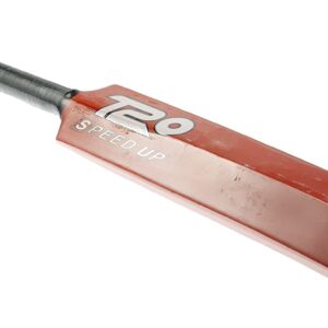 SPEED-UP T20 Wooden Cricket BAT & Ball Set Size 6 (Assorted 4 Colors) (RED)