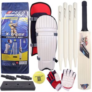 Speed Up X-Treme Cricket Combo Kit Size-6 for Kids with Bat, Stumps, Pads, Gloves and Ball, Outdoor Sports Toy, Picnic Fun, Ages 6+