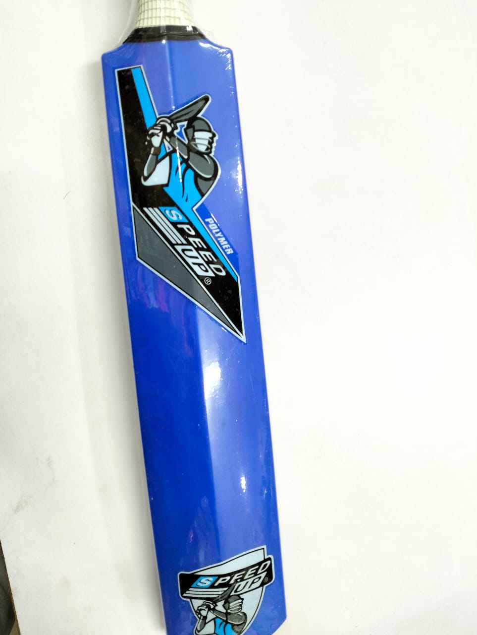 SPEED UP Thick Blade Plastic Cricket Bat for Boys & Girls (Blue, Size 2) - Image 2