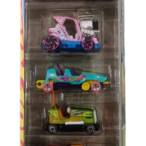 Hot Wheels HW Fun Park Pack of 5 (Bump Around, Loopster, Cool One, Loco Motorin, Tee'd Off 2) Multi - Color, Ages 3+