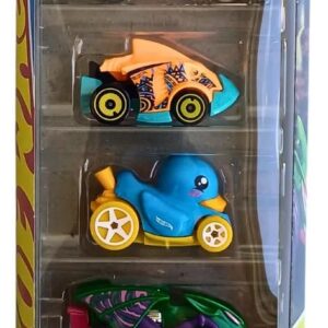 Hot Wheels Street Beasts Pack of 5 (Duck N Roll, Hotweiler, Ratical Racer, Piranha Terror, Vampyra) Multi - Color, Ages 3+