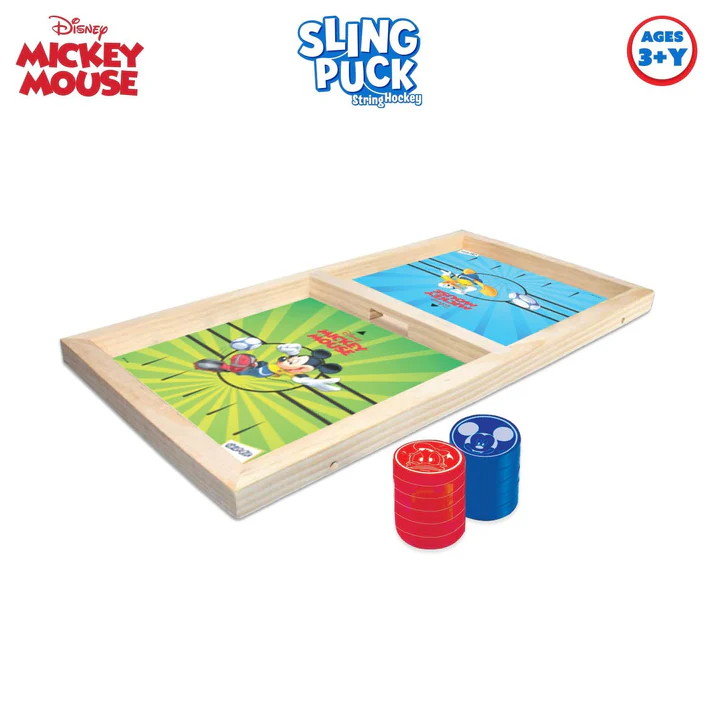 Skoodle Disney Mickey Mouse Sling Puck Table Game, Ages 3+ - Image 4