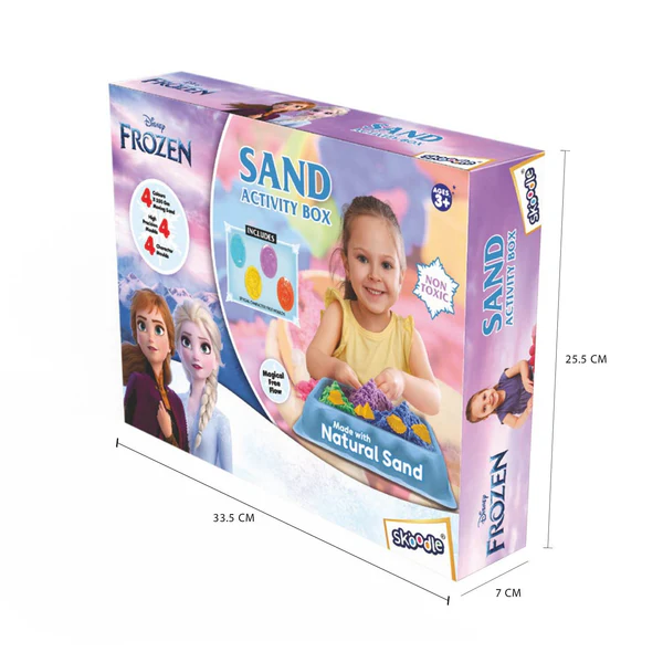Skoodle Disney Frozen Sand Activity Box - Creative Sand Play & Moulding Set, Ages 3+ - Image 2