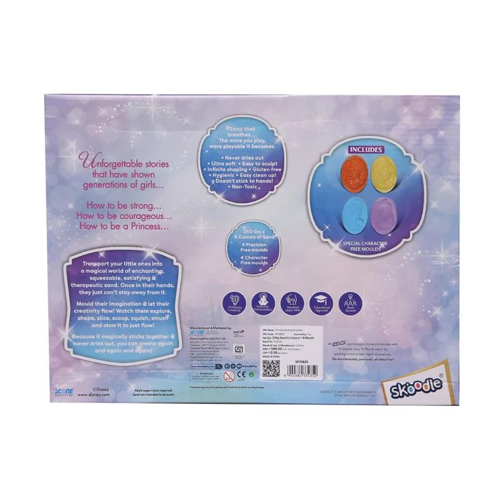 Skoodle Disney Princess Sand Activity Box - Creative Sand Play & Moulding Set, Ages 3+ - Image 3
