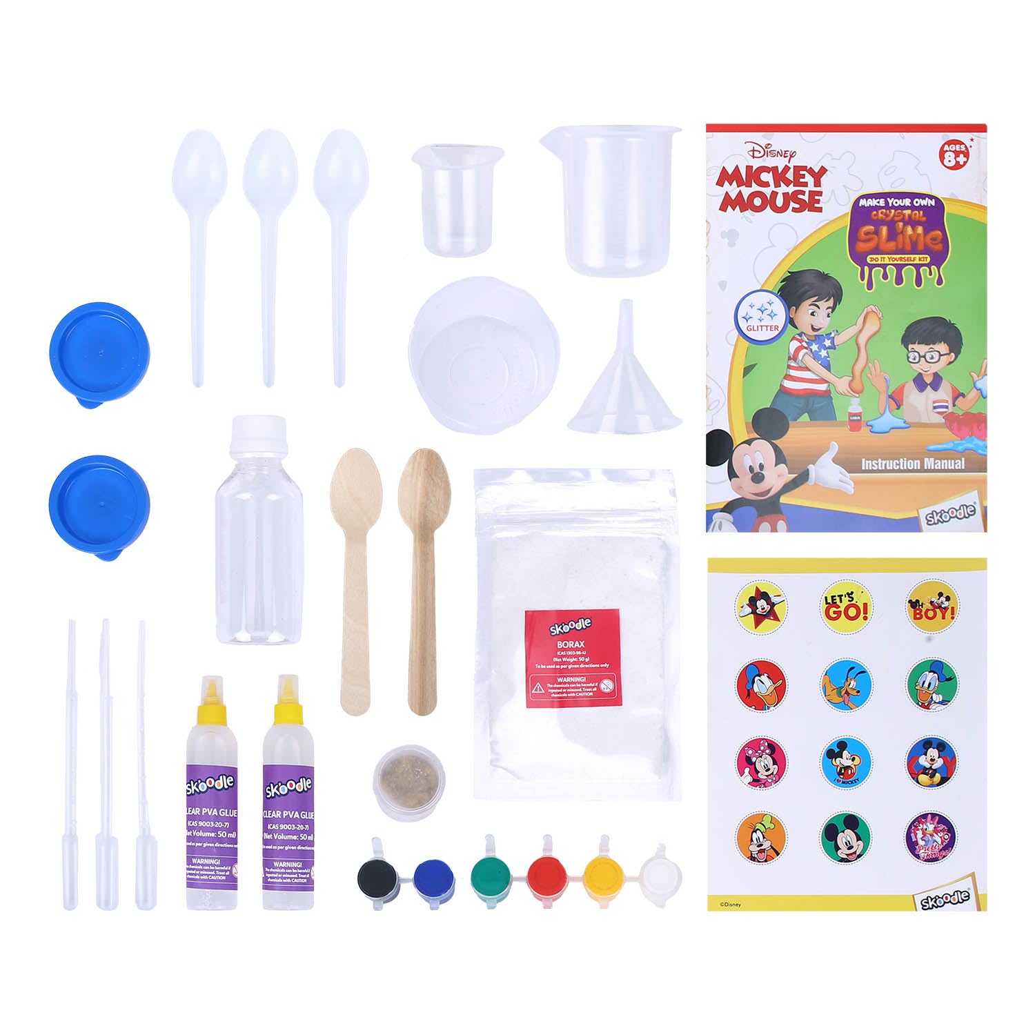 Skoodle Disney Mickey Mouse - Make Your Own Crystal Slime, Educational DIY Activity Toy Kit, Creative Learning Games for Growing Children,Ages 8+ - Image 7