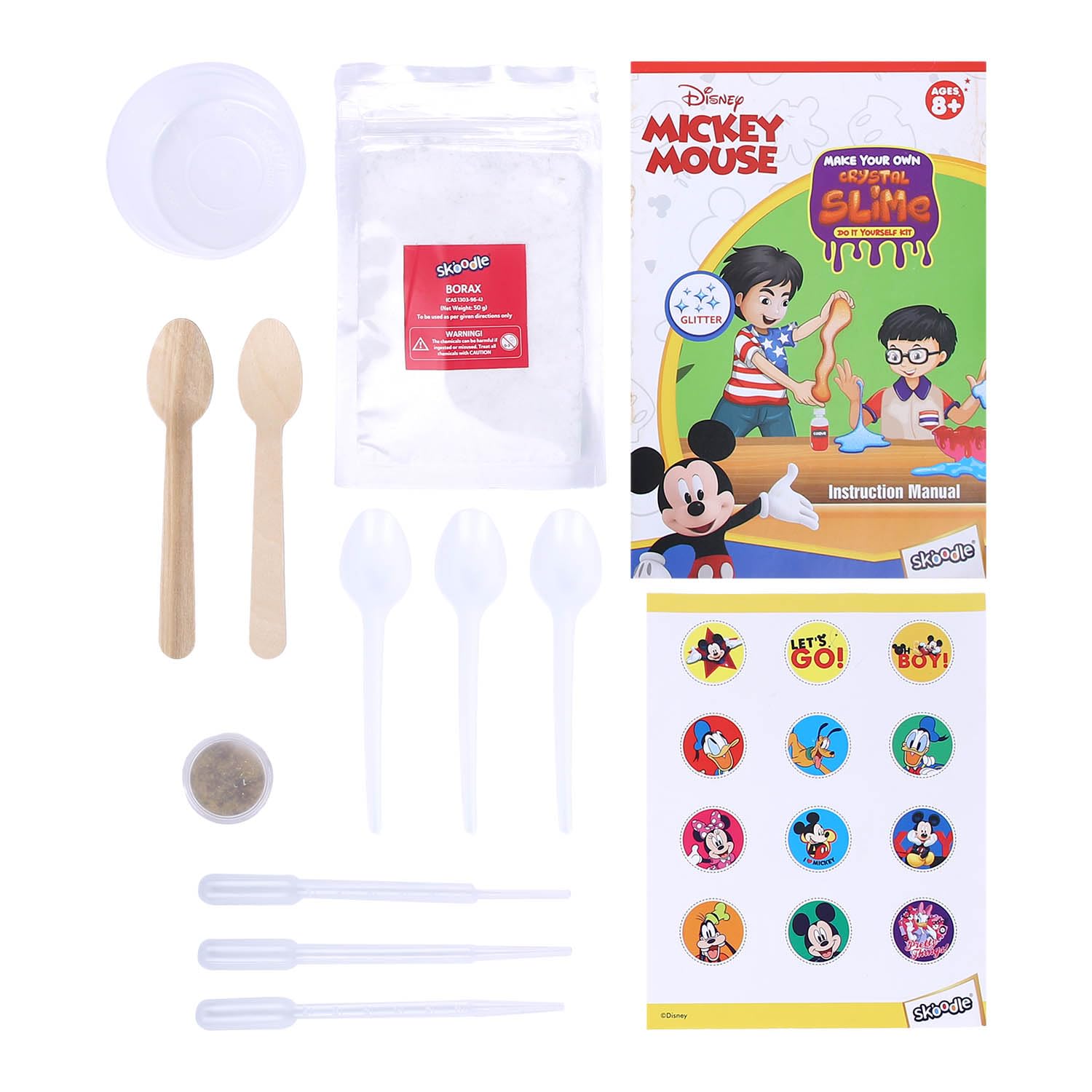Skoodle Disney Mickey Mouse - Make Your Own Crystal Slime, Educational DIY Activity Toy Kit, Creative Learning Games for Growing Children,Ages 8+ - Image 9