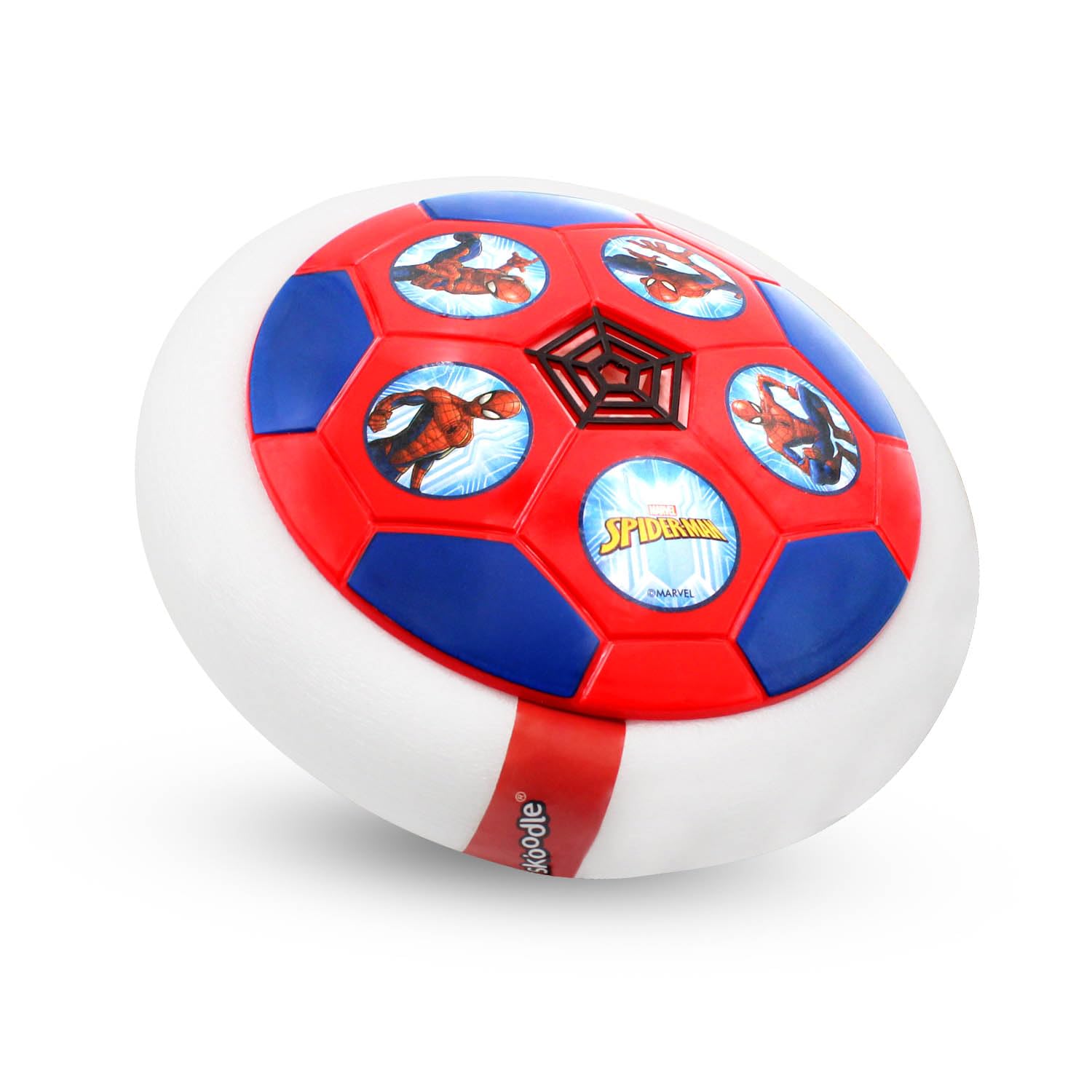 Skoodle Spiderman Air Soccer Ball Non Rechargeable Battery Powered Hover Football, Indoor Electric Smart Air Football. Fun Game for Kids, Ages 3+ - Image 3